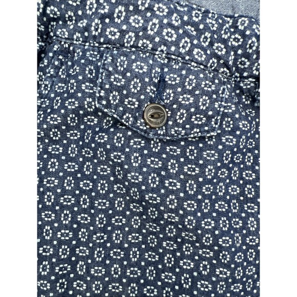 Los Angeles Third & Army Men's Shorts Size 34 Blue Geometric Print Cotton Casual - Picture 4 of 14